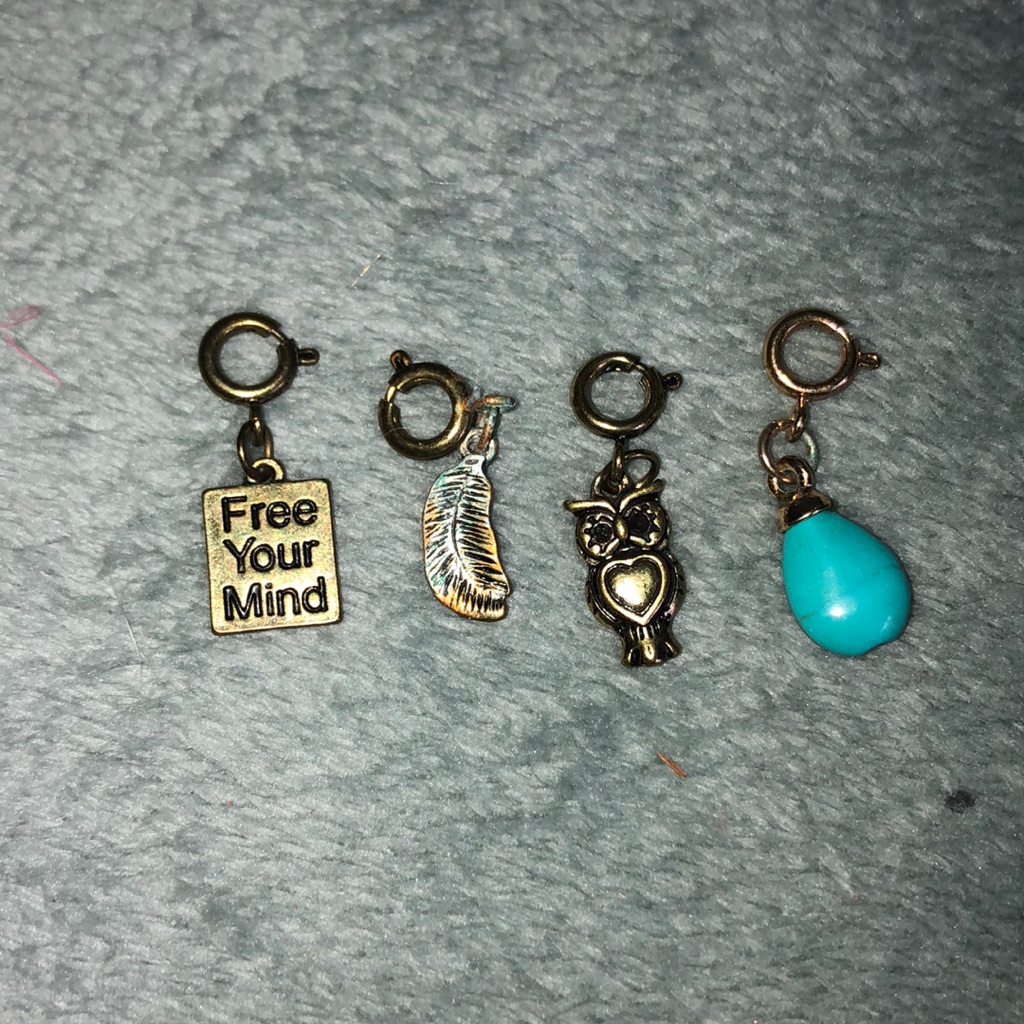 4 Piece Gold Charm Set